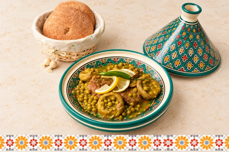 Beef with Artichoke Tagine - authentic Moroccan cuisine at AMLO Doha Qatar