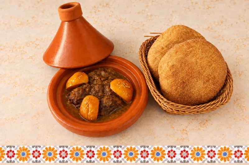 Beef with Quince Tagine - traditional Moroccan dish at AMLO Restaurant Qatar