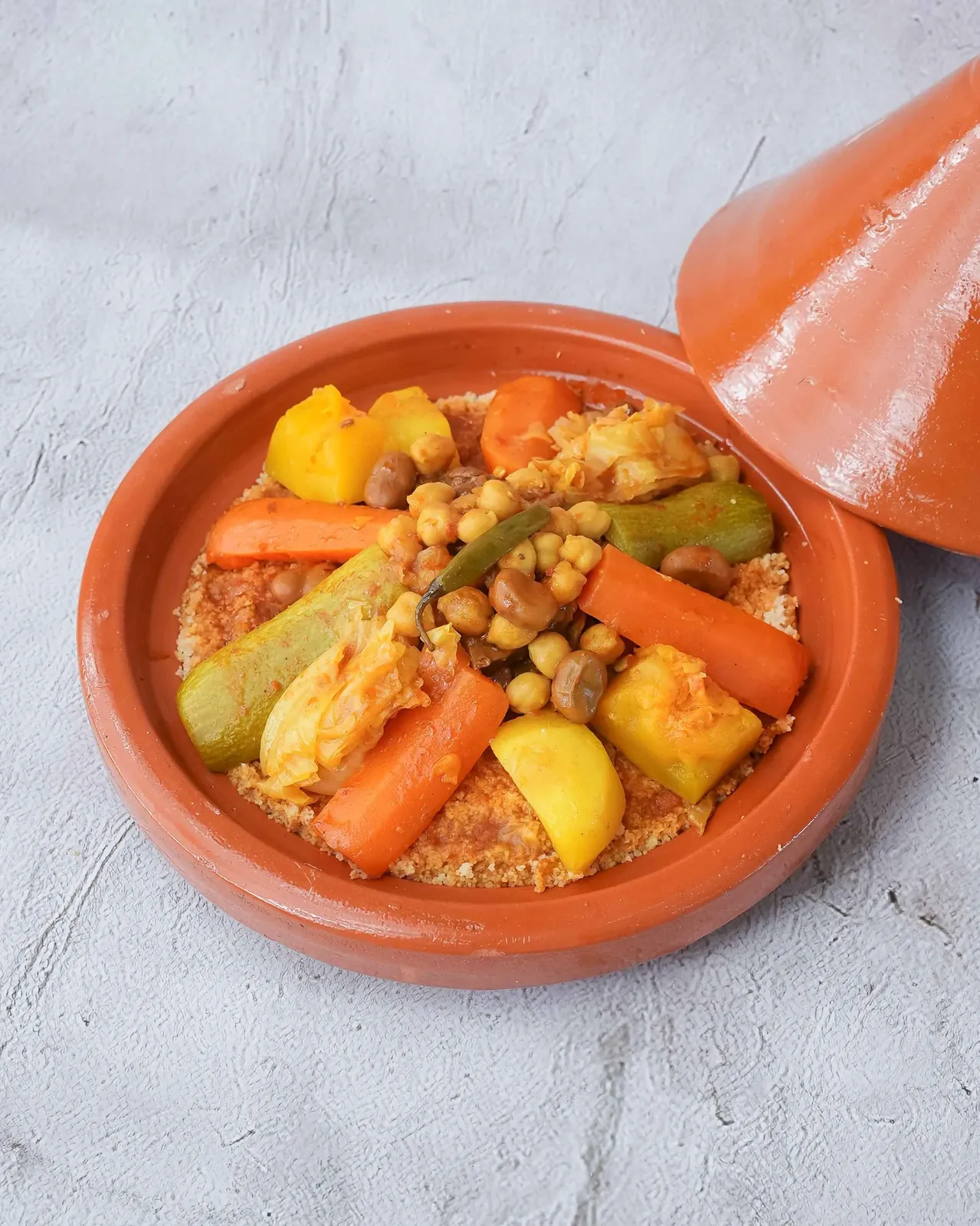 Couscous Meat - authentic Moroccan couscous with beef at AMLO Doha Qatar