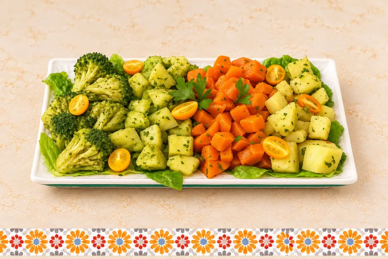 Mixed Vegetables Salad - healthy food choice at AMLO Restaurant Qatar