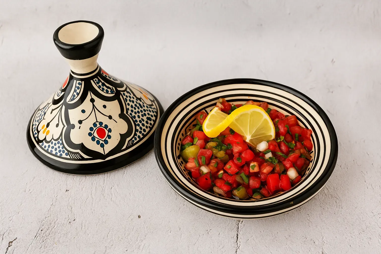 Moroccan Tomato Salad - fresh healthy salad at AMLO Restaurant Doha Qatar