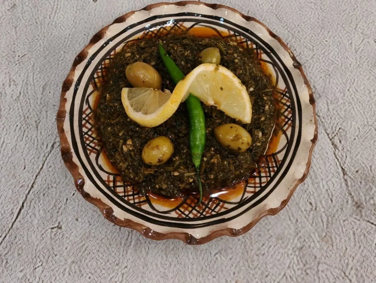 Rijla - Moroccan purslane healthy salad at AMLO Restaurant Qatar