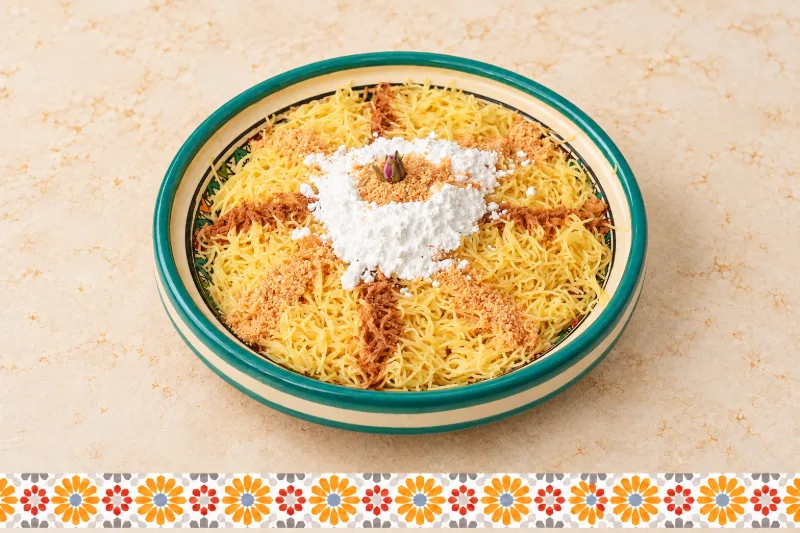 Saffa Vermicelli - traditional Moroccan sweet dish at AMLO Doha Qatar