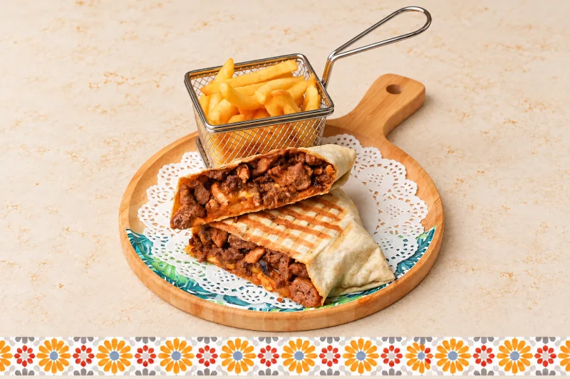 Minced Meat Tacos Qatar - Moroccan tacos at AMLO Restaurant Doha