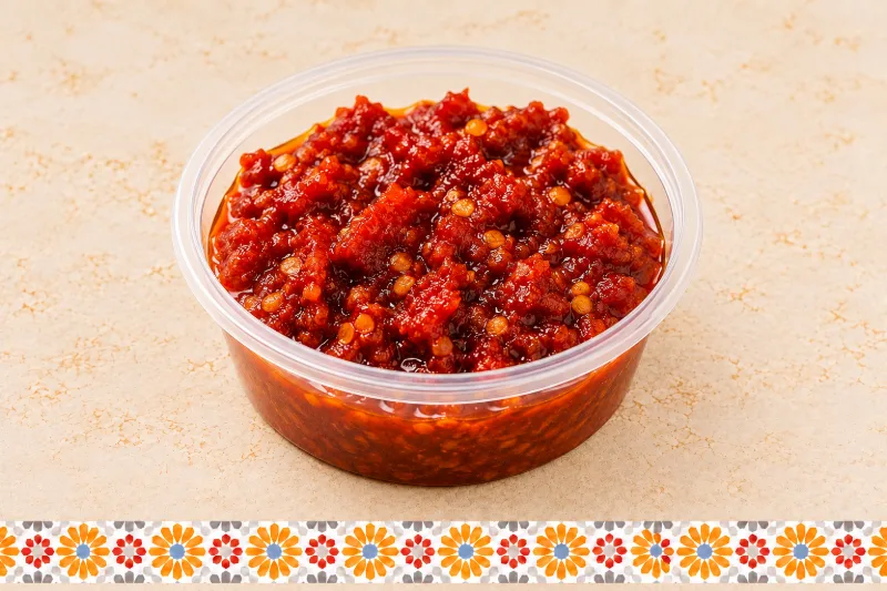 Taktouka - Moroccan roasted pepper salad at AMLO Restaurant Qatar