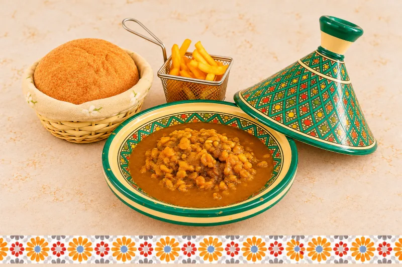 Moroccan Fava Beans - healthy traditional dish at AMLO Restaurant Qatar