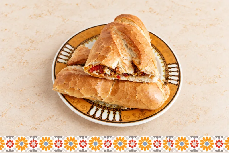 Pocadillos - Moroccan sandwich in Qatar at AMLO Restaurant Doha